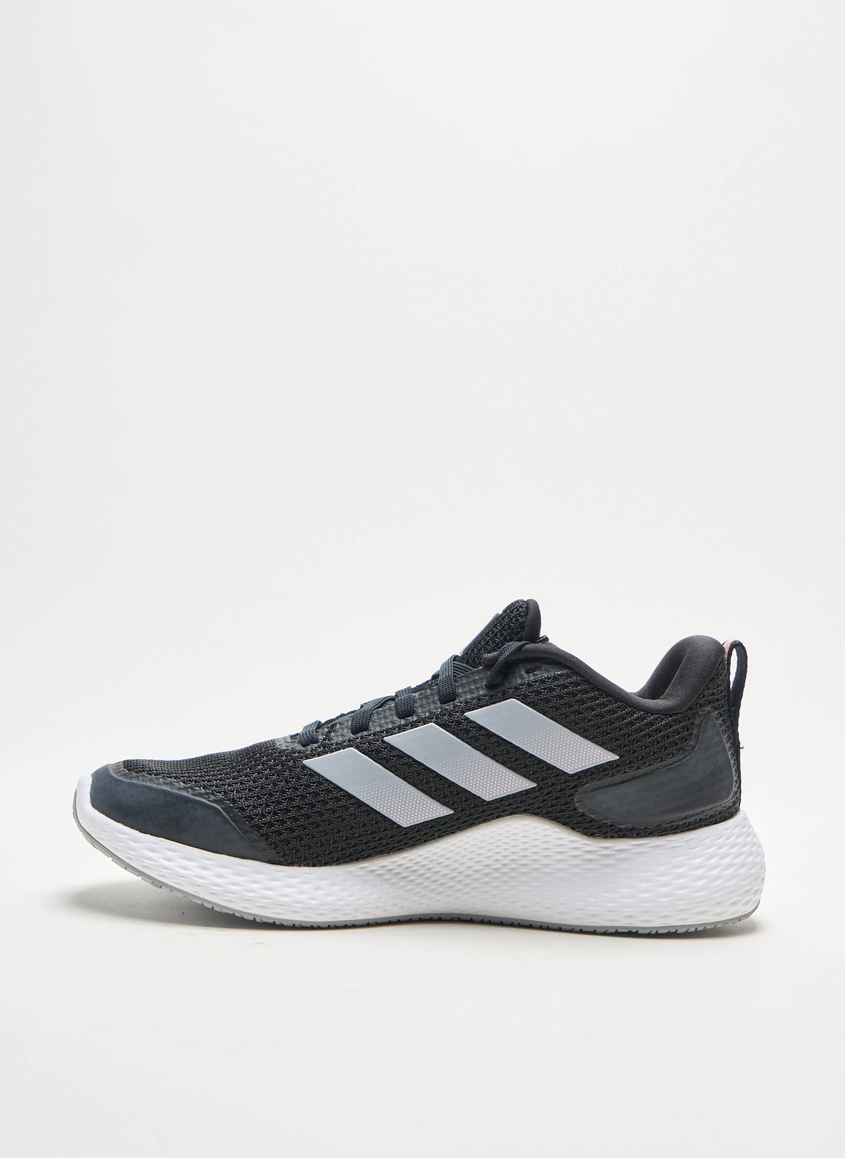 Bėgimo bateliai audinio audimas (tinklinis audimas) apvalus mygtukas juodas ADIDAS unisexas