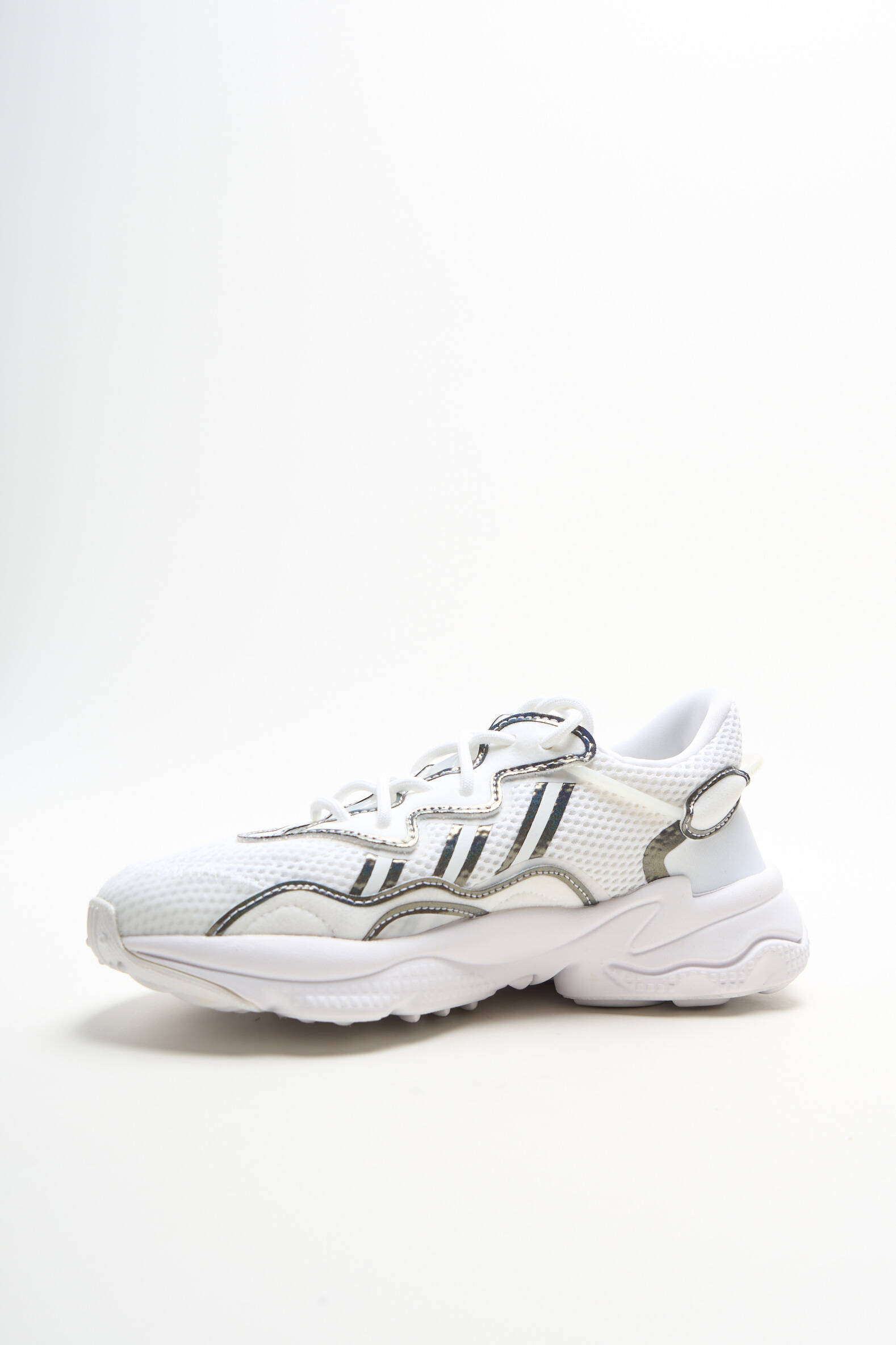 Bėgimo bateliai audinio audimas (tinklinis audimas) apvalus mygtukas baltas ADIDAS unisexas