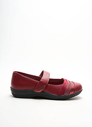 Balerinos velcro užsegimas plokščias kulnas iki 3 cm raudona DAMART moteris