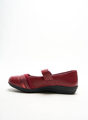 Balerinos velcro užsegimas plokščias kulnas iki 3 cm raudona DAMART moteris