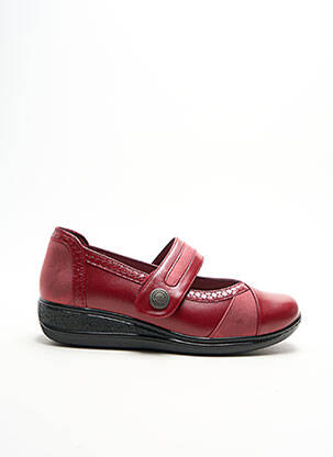 Balerinos velcro užsegimas plokščias kulnas iki 3 cm raudona DAMART moteris