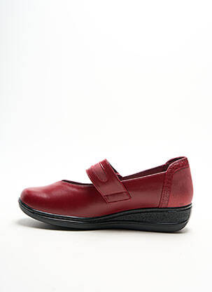 Balerinos velcro užsegimas plokščias kulnas iki 3 cm raudona DAMART moteris