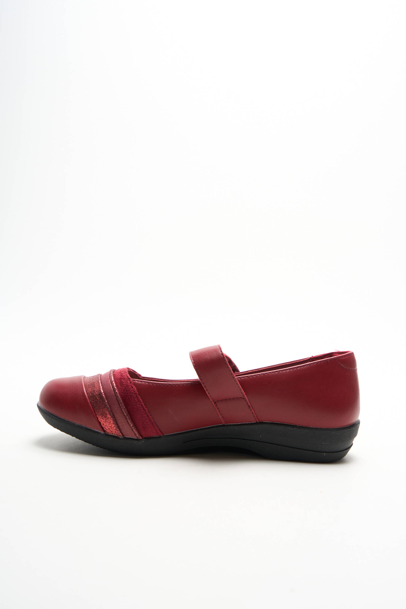 Balerinos velcro užsegimas plokščias kulnas iki 3 cm raudona DAMART moteris