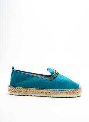 Espadrilės apvalus mygtukas plokščias kulnas iki 3 cm mėlyna DAMART moteris