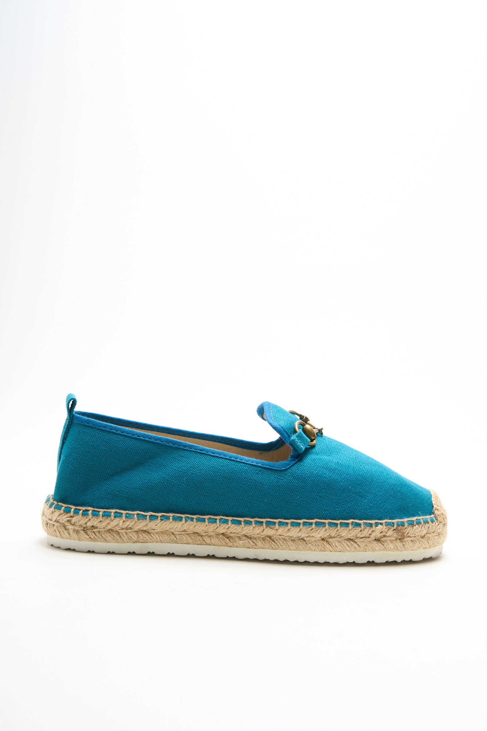 Espadrilės audinio audimas (tinklinis audimas) plokščias kulnas iki 3 cm mėlyna DAMART moteris