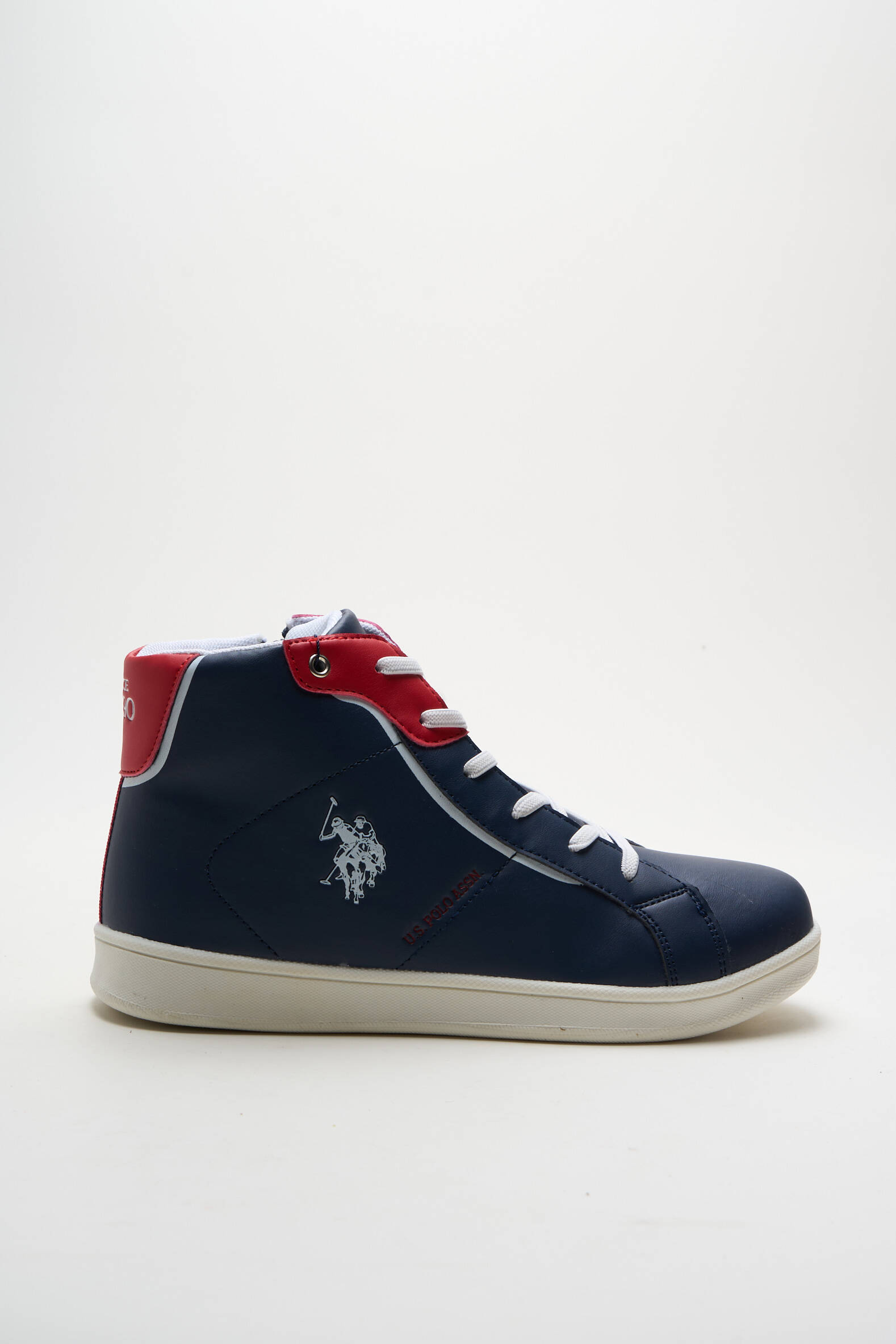 Bėgimo bateliai užtrauktukas ir raišteliai plokščias kulnas iki 3 cm mėlyna U.S. POLO ASSN moteris