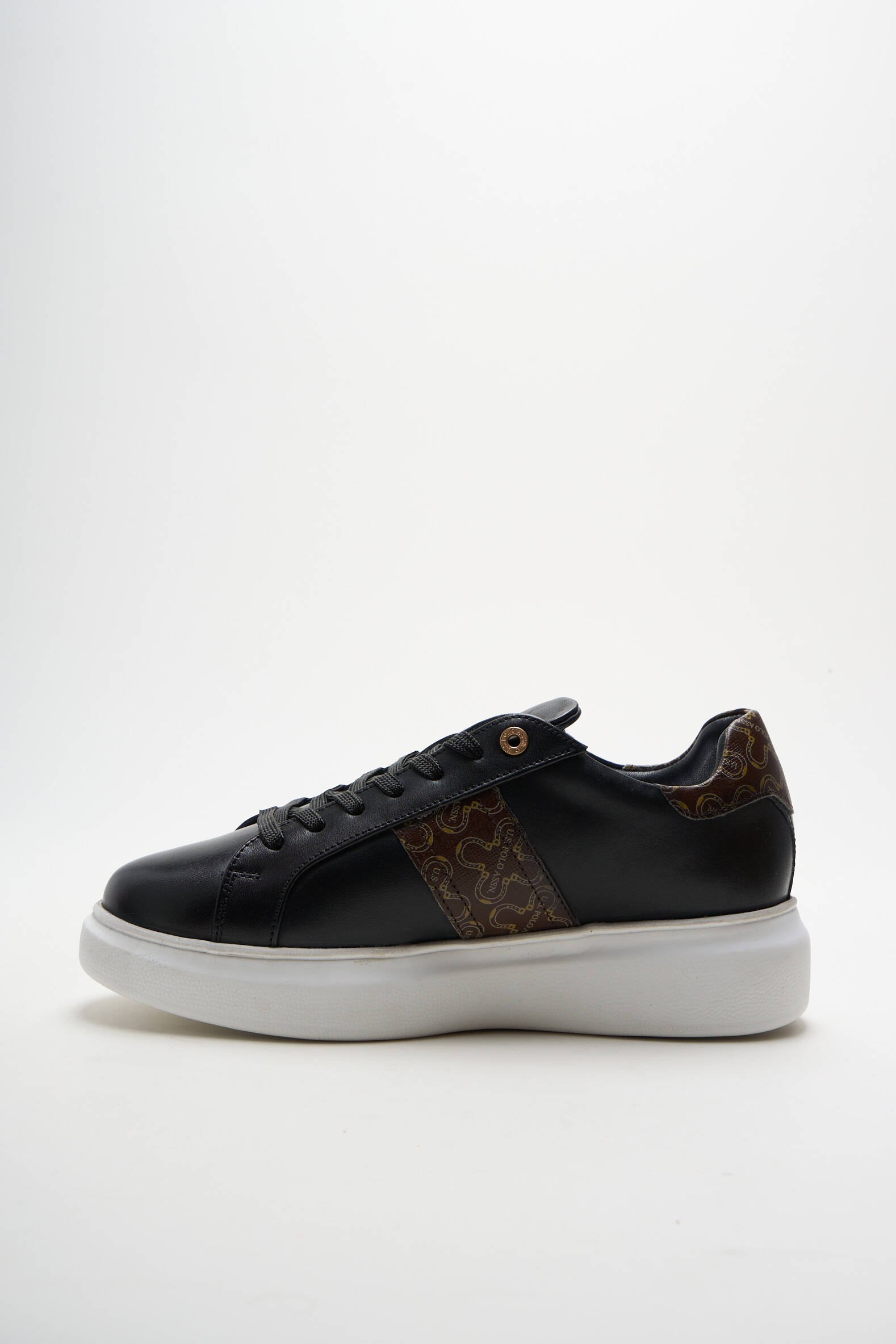 Bėgimo bateliai satino audinys kulnas nuo 4 iki 6 cm juodas U.S. POLO ASSN moteris