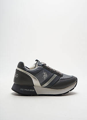 Bėgimo bateliai išimama padas plokščias kulnas iki 3 cm pilka U.S. POLO ASSN moteris
