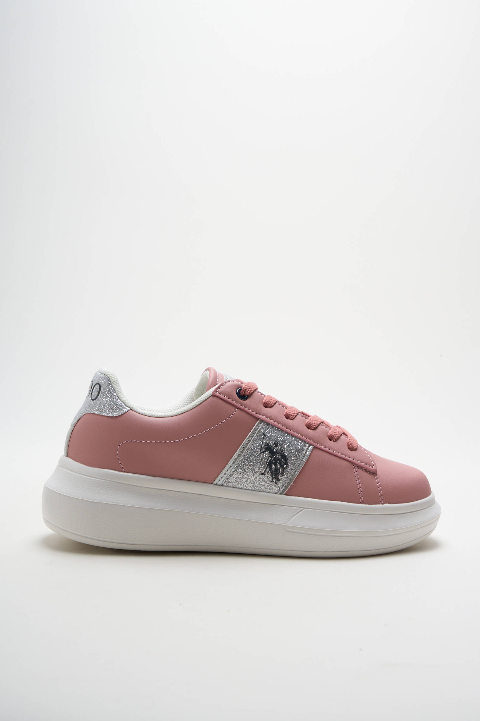 Bėgimo bateliai kompensuotas kulnas kulnas nuo 4 iki 6 cm rožinė U.S. POLO ASSN moteris