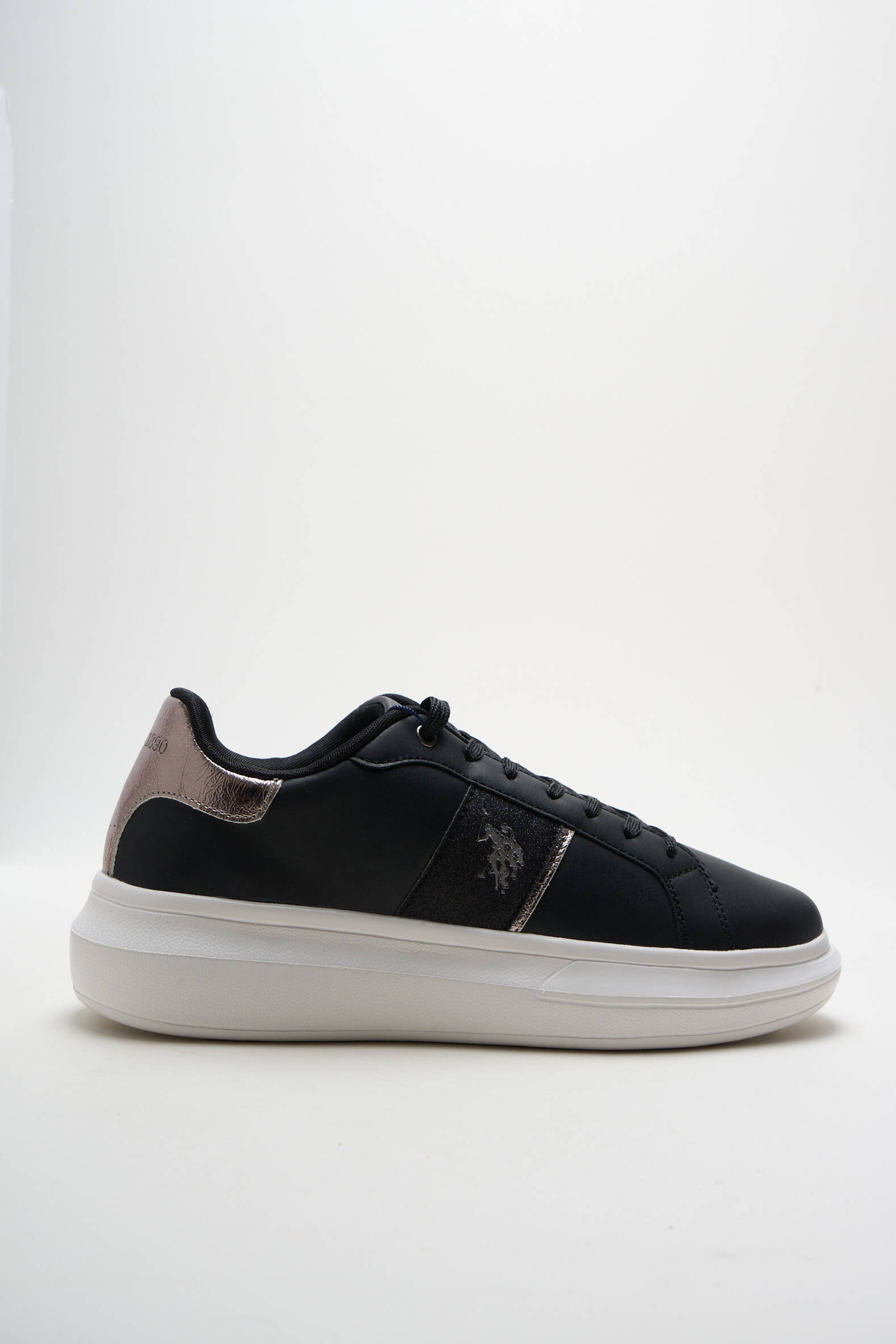 Bėgimo bateliai kompensuotas kulnas kulnas nuo 4 iki 6 cm juodas U.S. POLO ASSN moteris