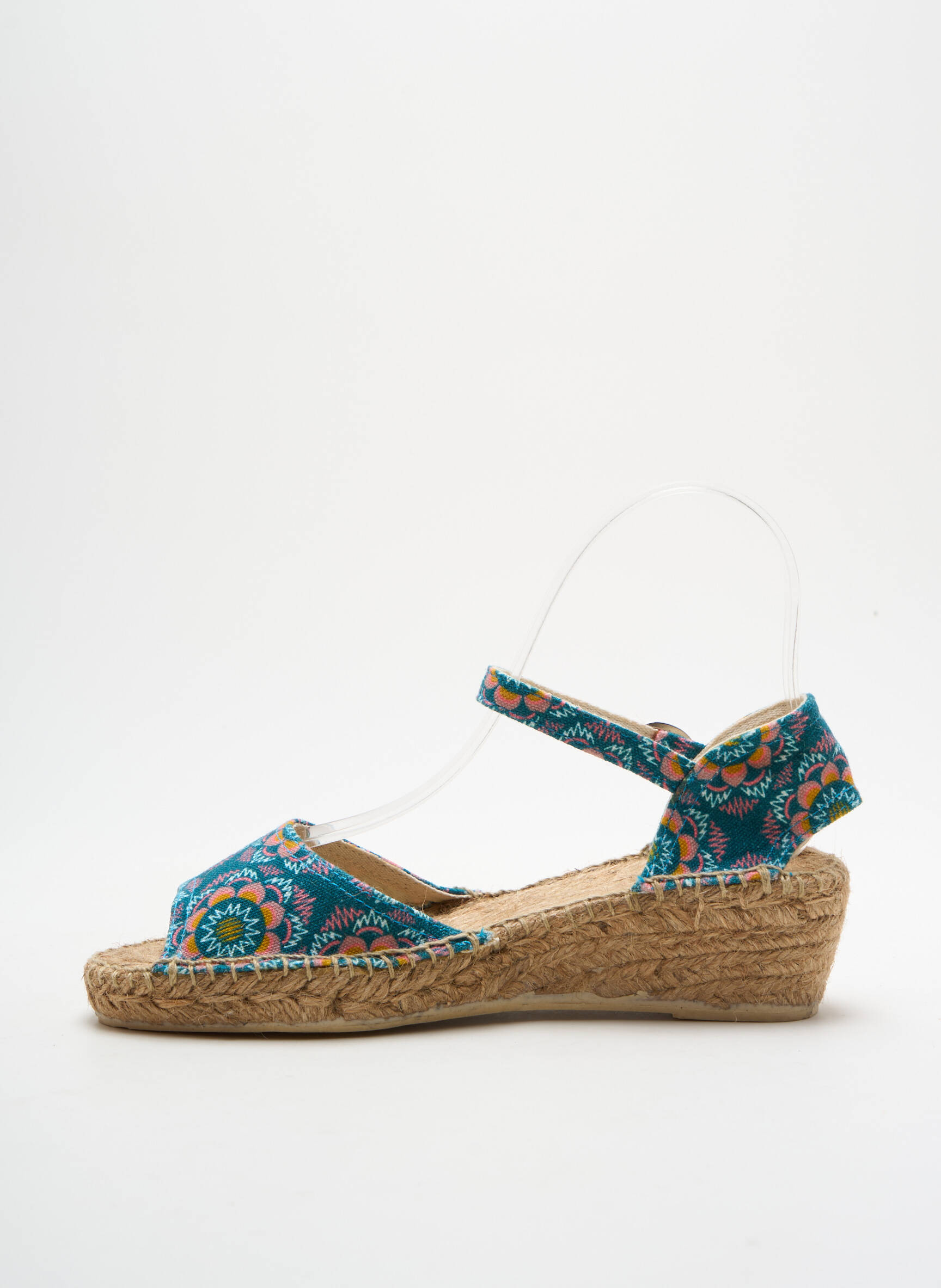 Espadrilės audinio audimas (tinklinis audimas) kulnas nuo 4 iki 6 cm mėlyna LA FIANCEE DU MEKONG moteris