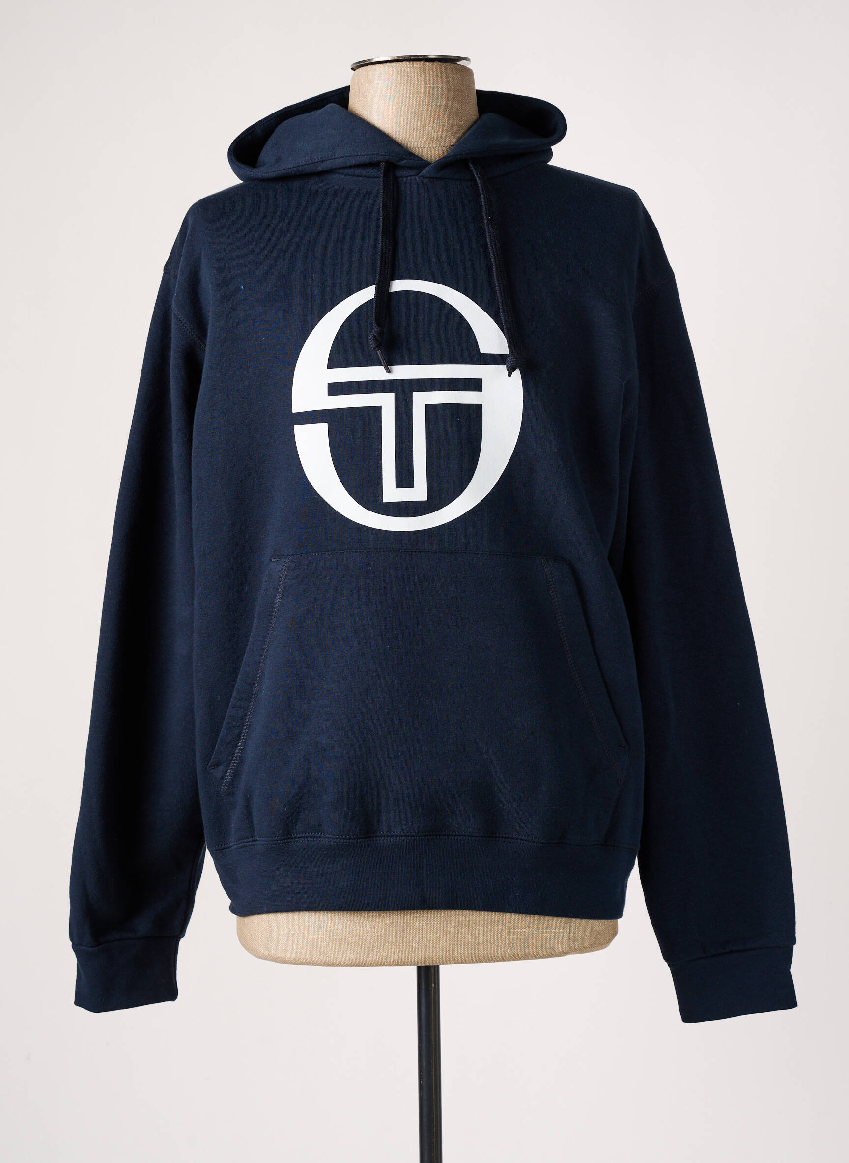 Kapišonas bordo kraštų apdaila ilgos rankovės mėlyna SERGIO TACCHINI vyras