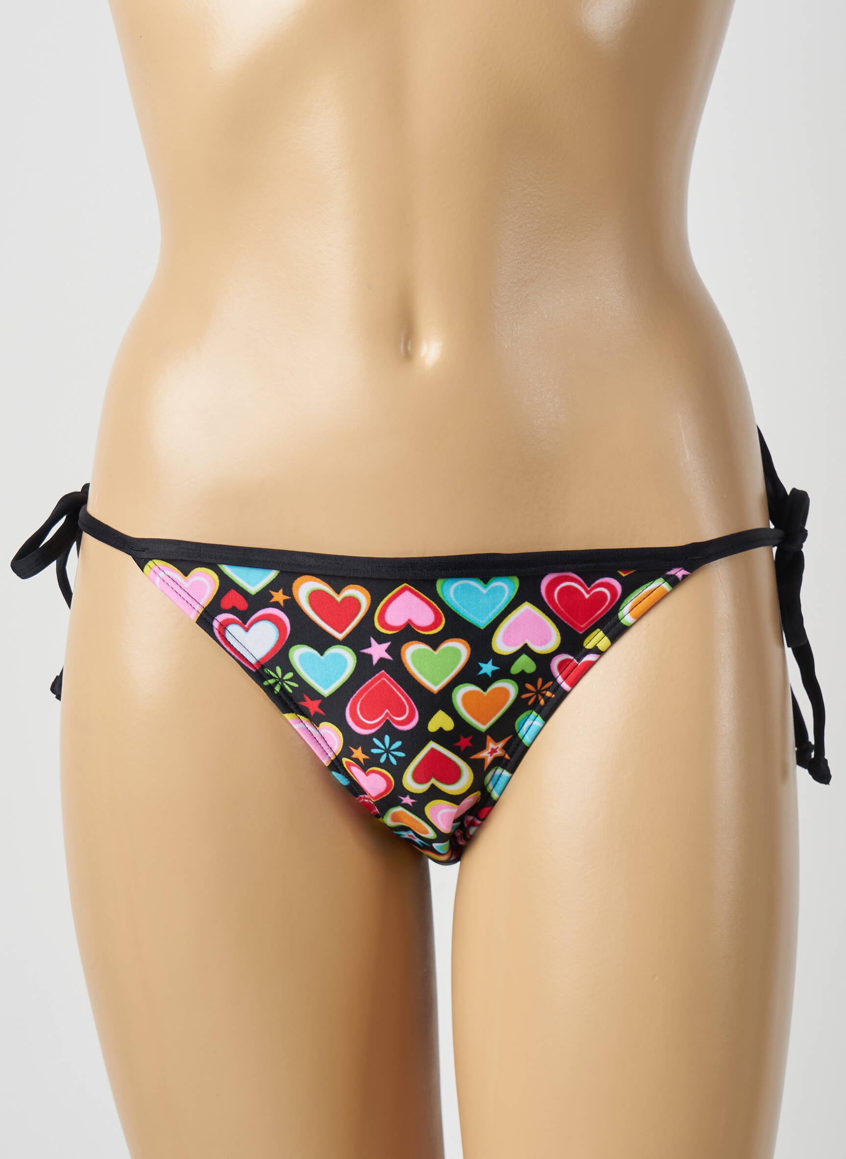 Maudymosi kelnaitės fantazijos raštas bikini juodas RIO DE SOL moteris