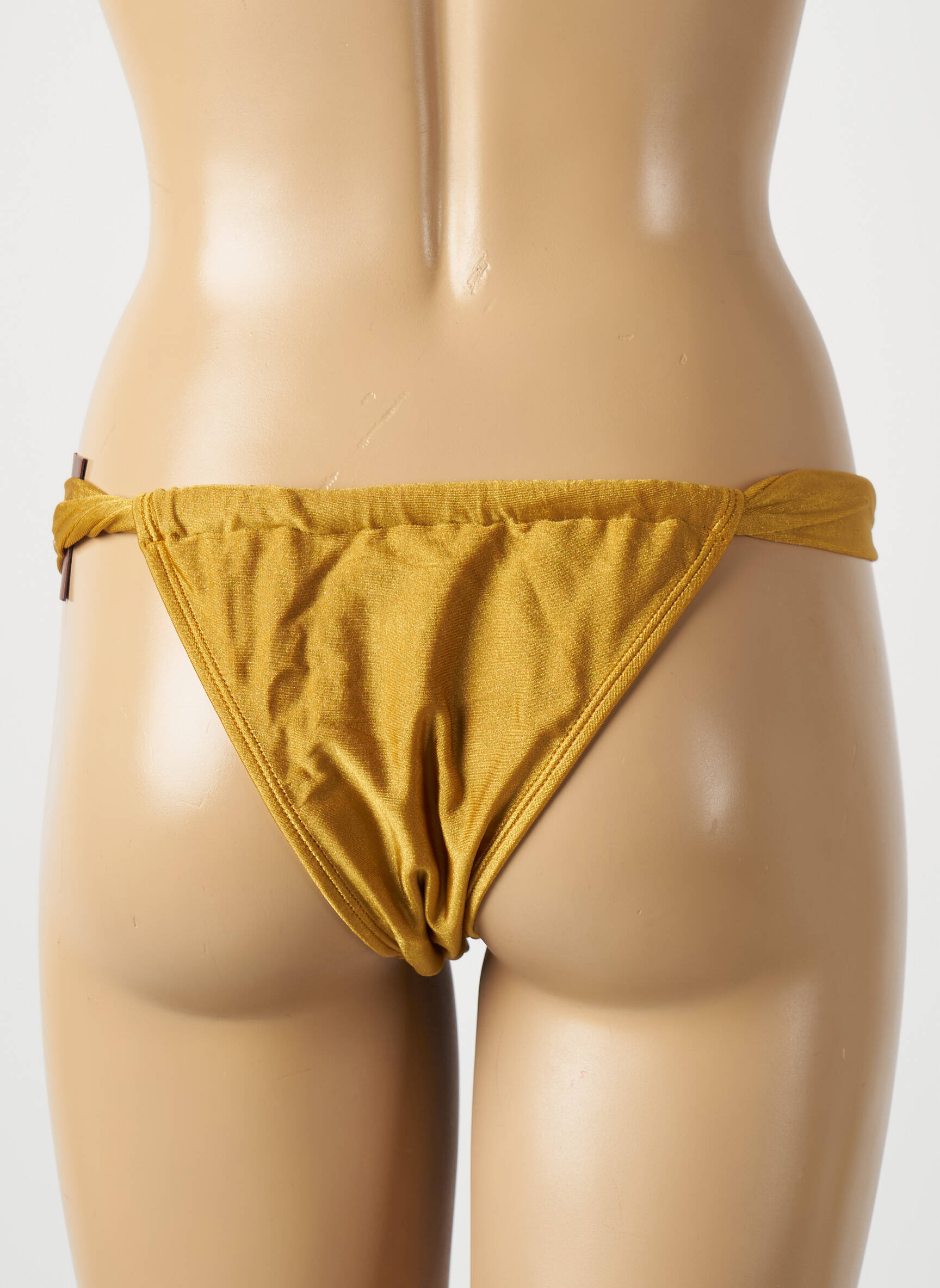 Maudymosi kelnaitės satino efektas bikini geltona RIO DE SOL moteris
