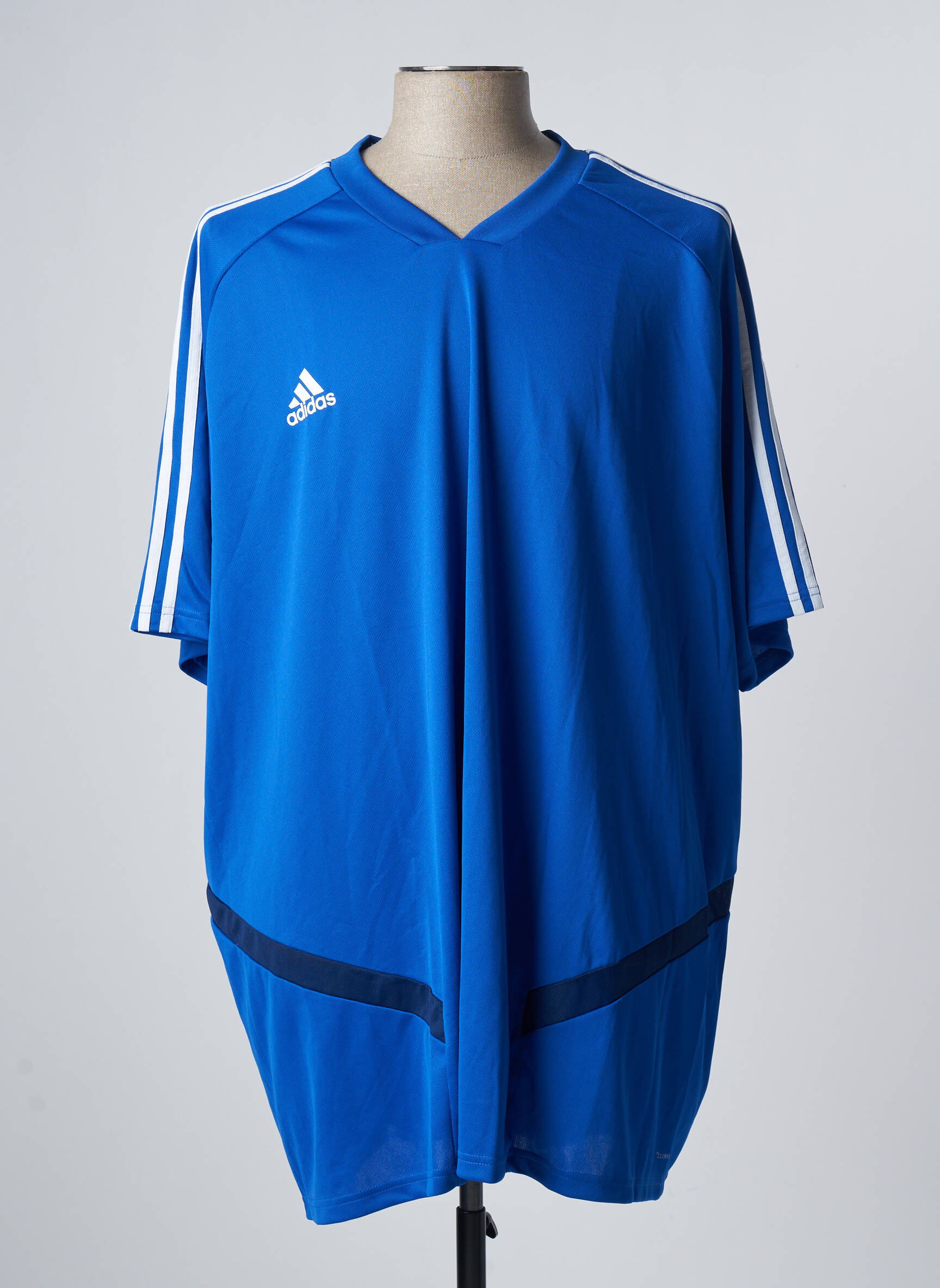 T-marškinys tamprumas trumpas rankovės mėlyna ADIDAS vyras