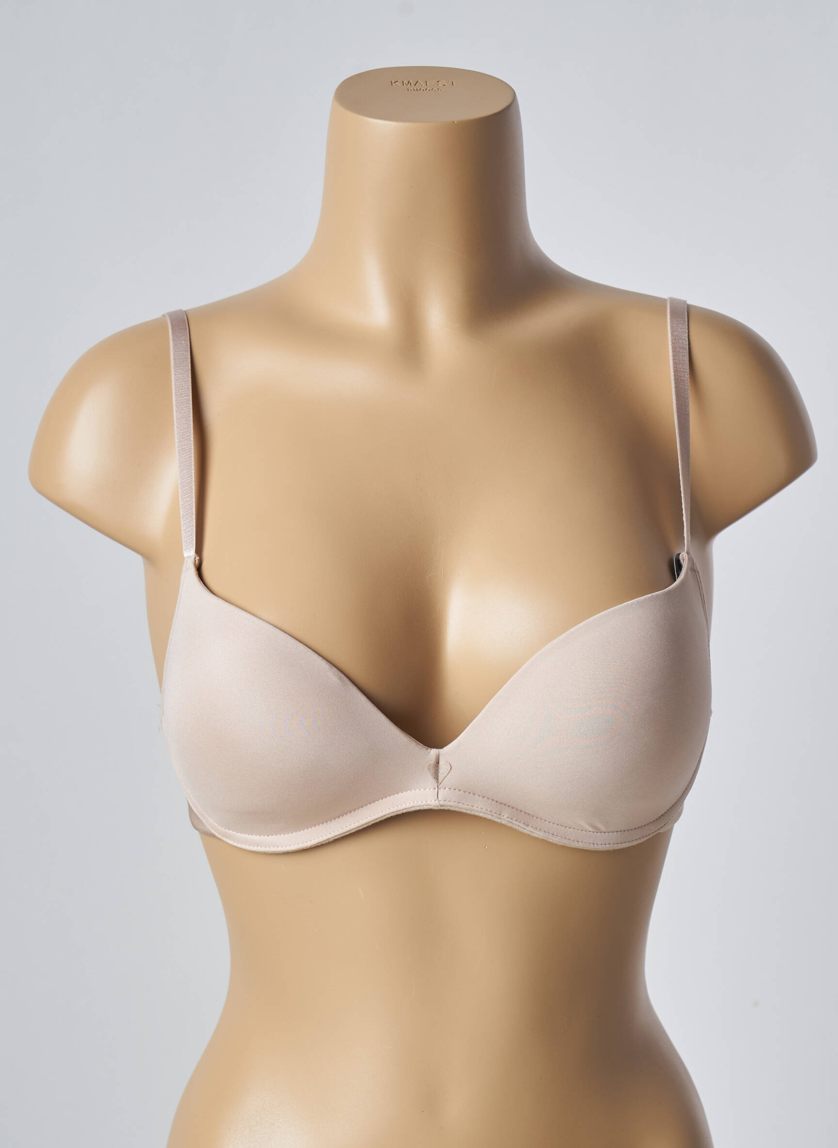 Liemenėlė be rėmo push-up liemenėlė su aukštu palaikymu kremas PASSIONATA moteris