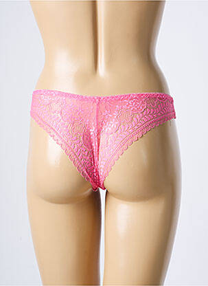 Tanga nėrinių apdaila rožinė ROSA JUNIO moteris