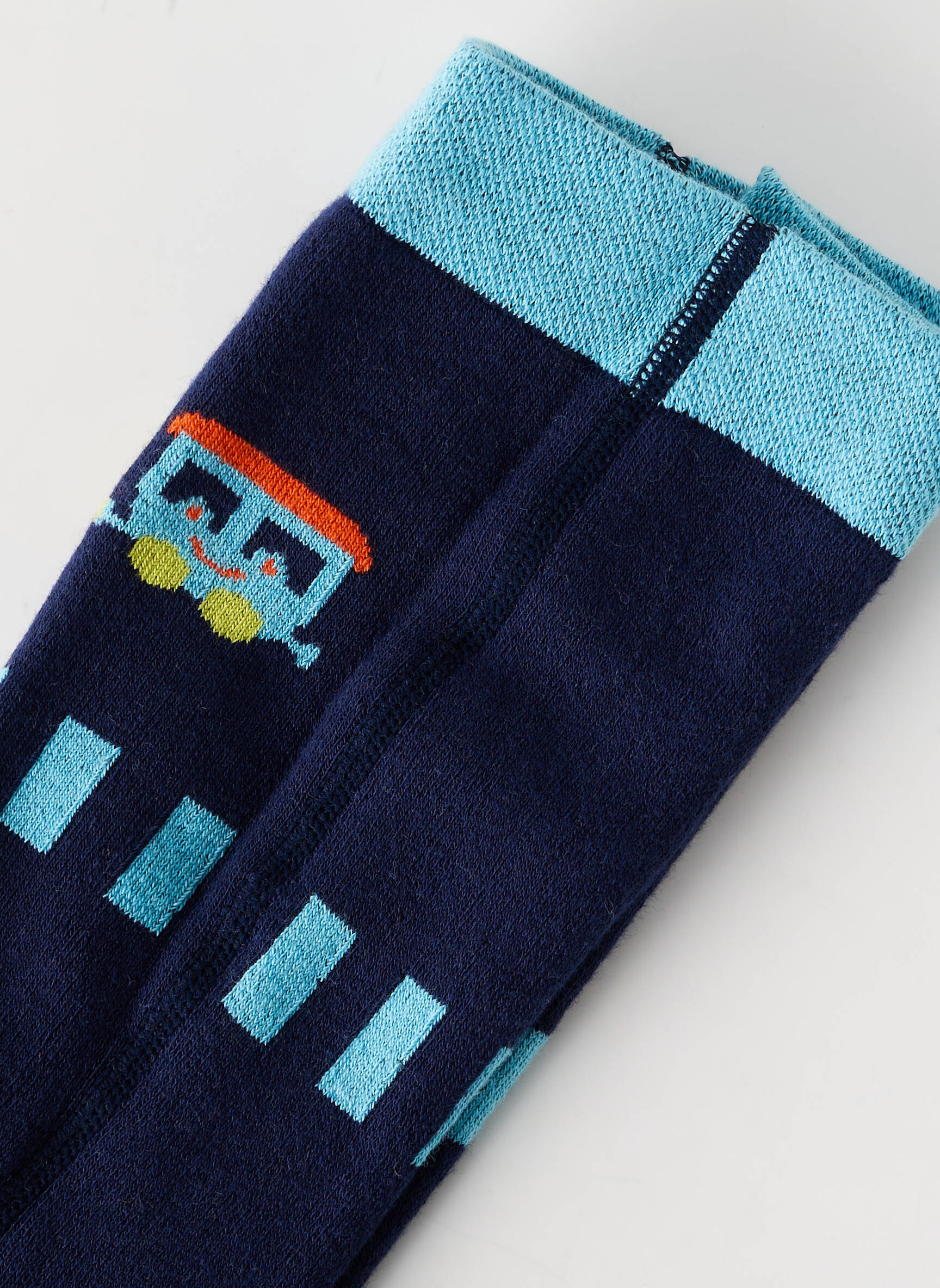 Kojinės fantazijos raštas mėlyna MAXIMO mergina