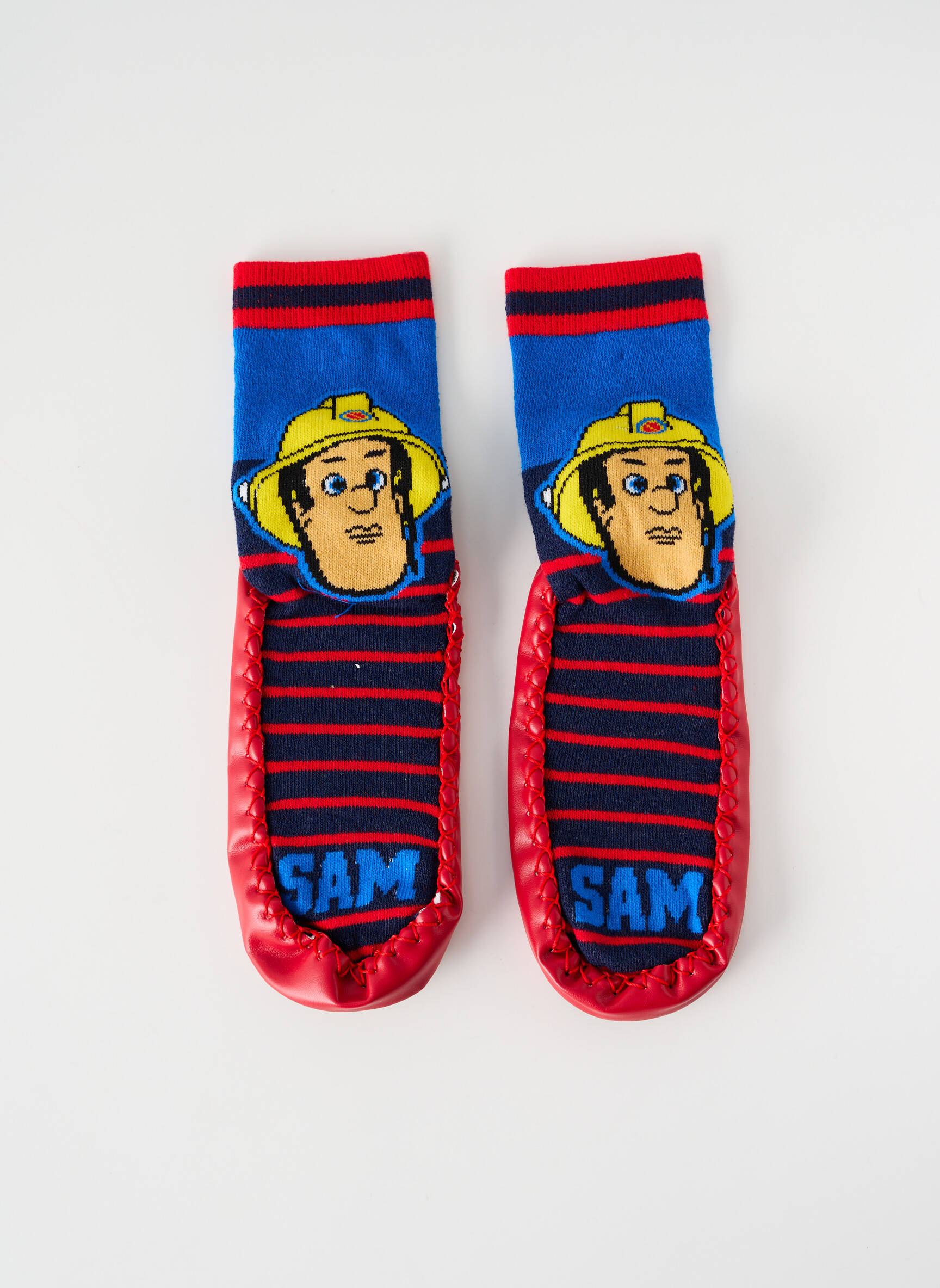 Bateliai/pantofliai apvalus mygtukas apvalus mygtukas raudona FIREMAN SAM berniukas