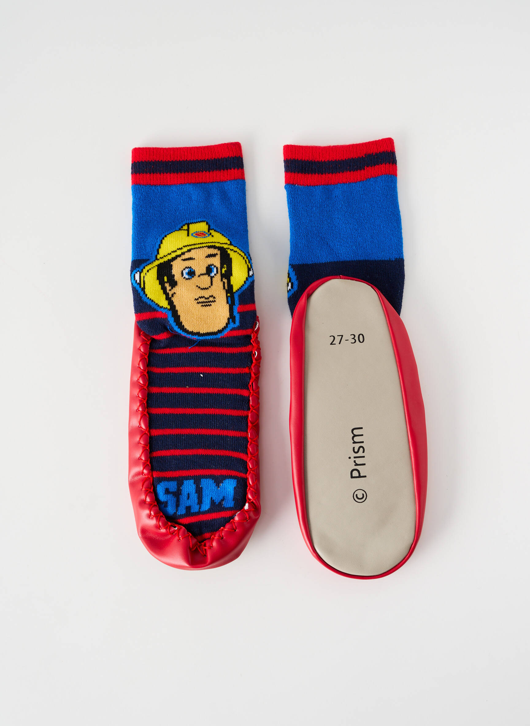 Bateliai/pantofliai apvalus mygtukas apvalus mygtukas raudona FIREMAN SAM berniukas