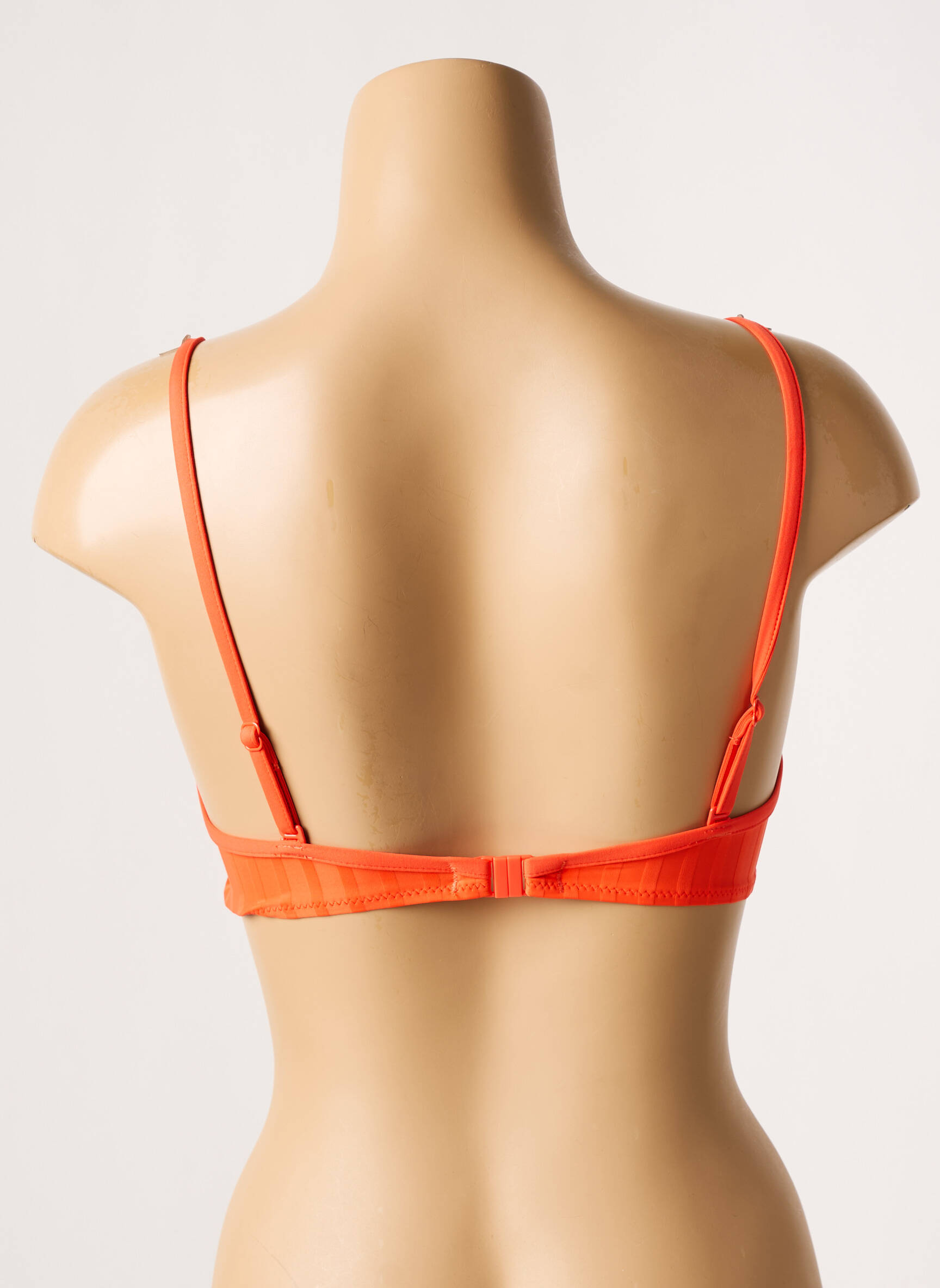 Maudymosi viršūnė tamprumas push-up liemenėlė su aukštu palaikymu oranžinė CHERRY BEACH moteris