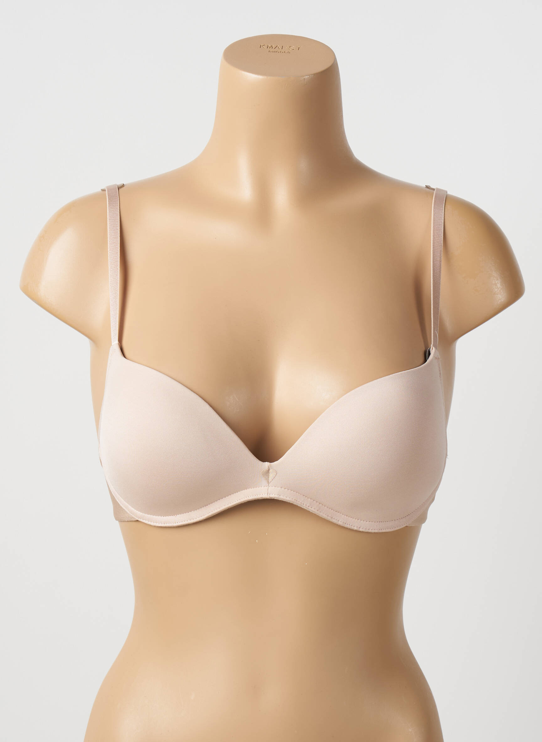 Liemenėlė be rėmo push-up liemenėlė su aukštu palaikymu kremas PASSIONATA moteris