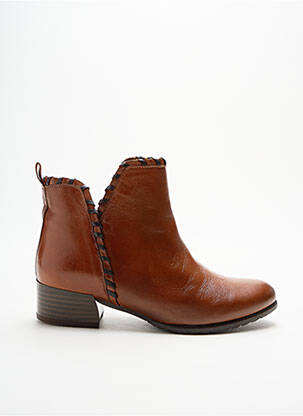 Batai/botai satino audinys kulnas nuo 4 iki 6 cm rudas GOLDEN BROWN moteris