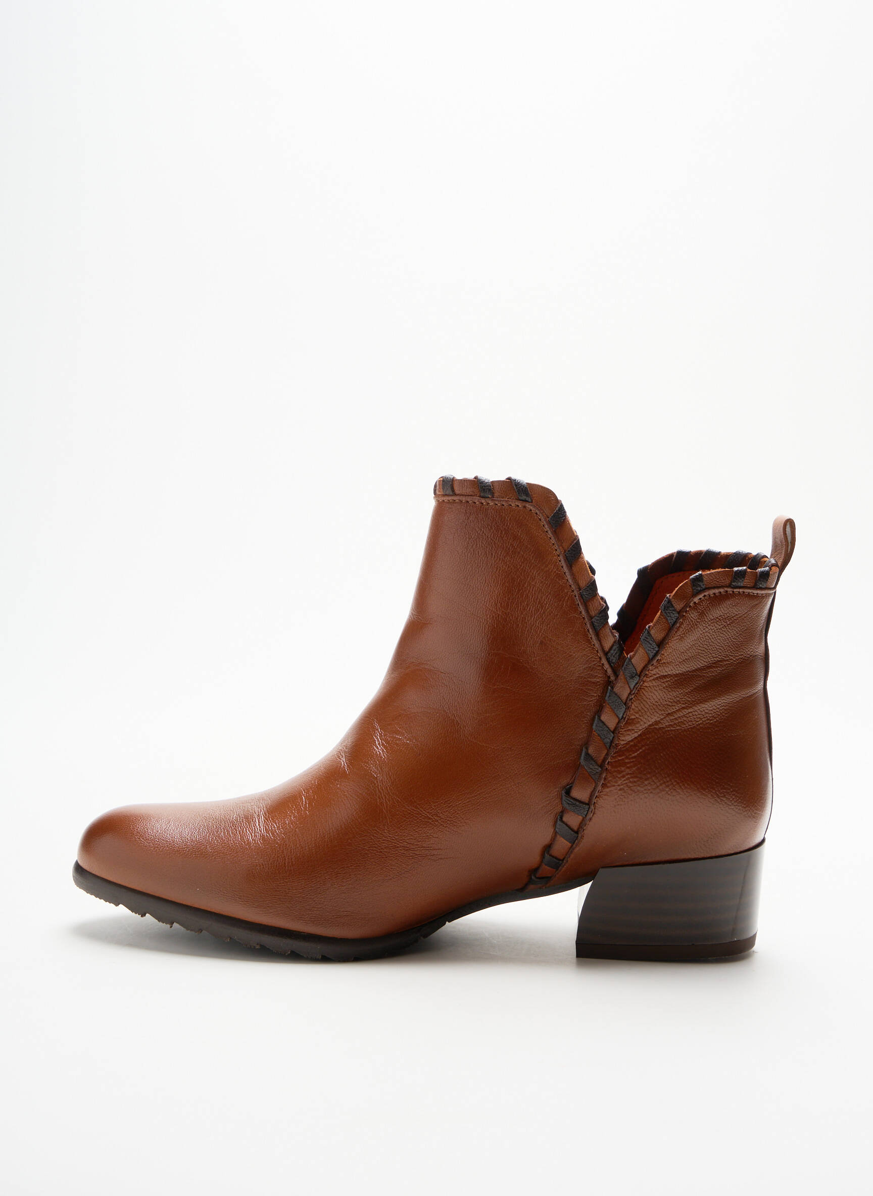 Batai/botai satino audinys kulnas nuo 4 iki 6 cm rudas GOLDEN BROWN moteris
