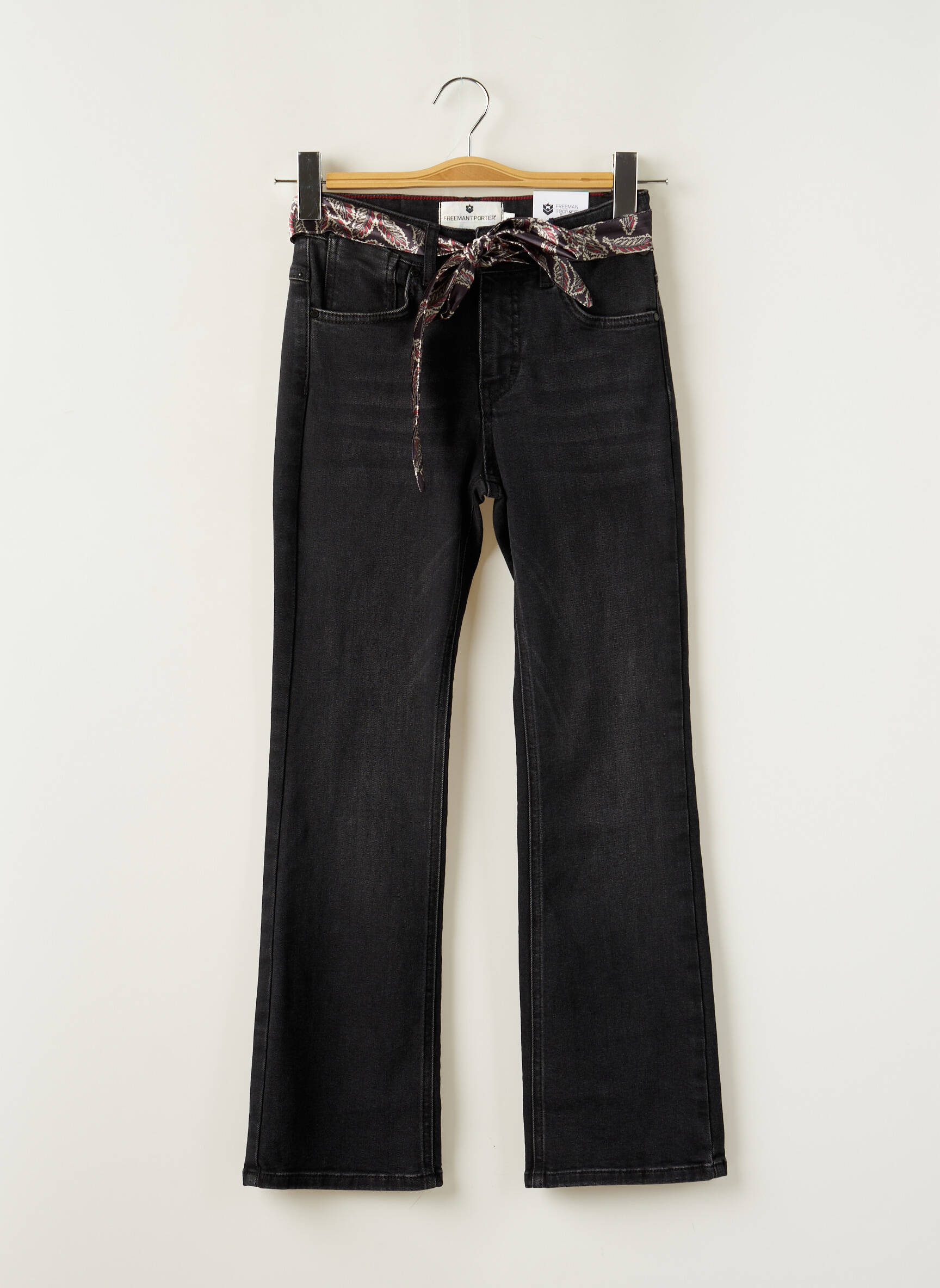 Bootcut džinsai denimo pasirinkimas aukšta talija juodas FREEMAN T.PORTER moteris