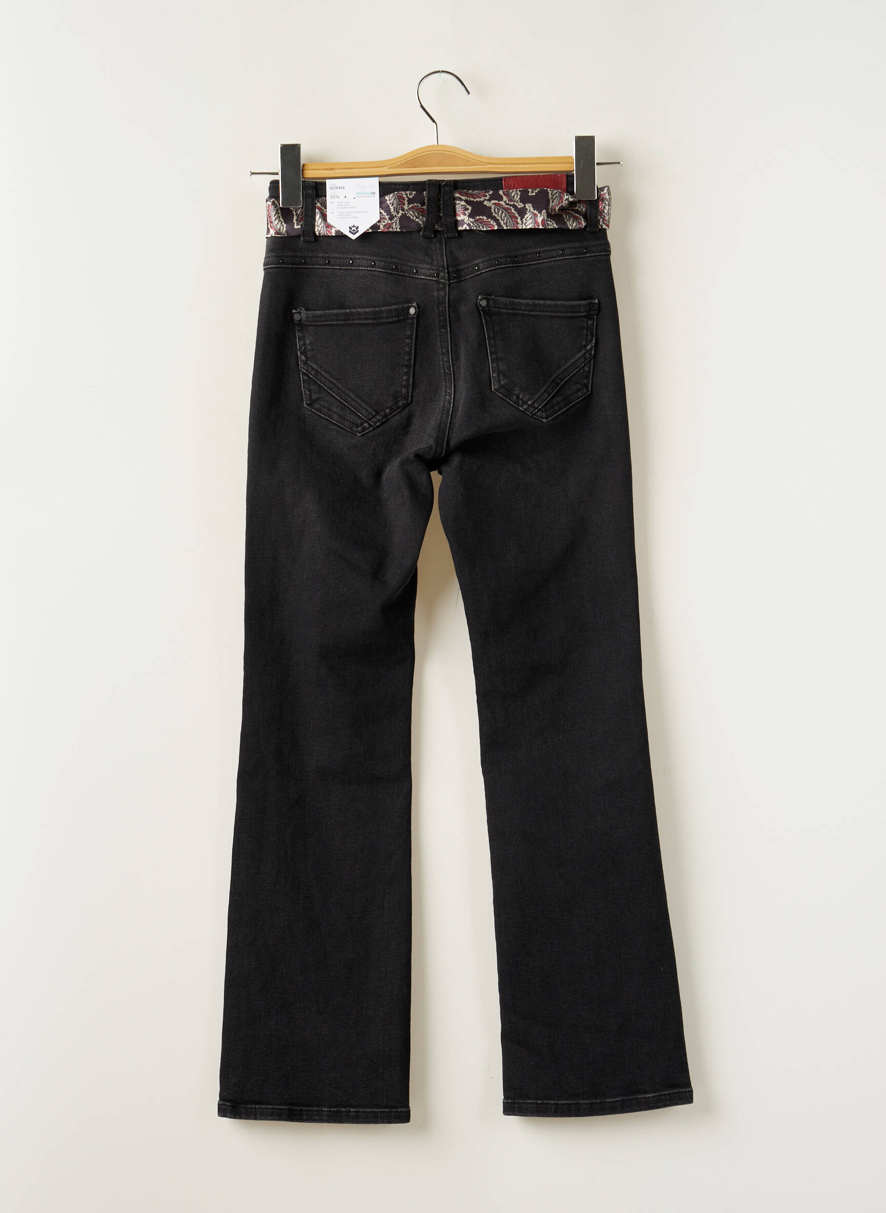 Bootcut džinsai denimo pasirinkimas aukšta talija juodas FREEMAN T.PORTER moteris