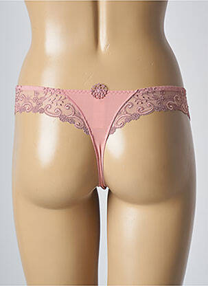 Tanga satino efektas rožinė SIMONE PERELE moteris