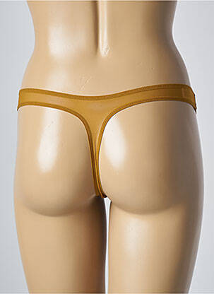 Tanga nėrinių audimas geltona SIMONE X SIMONE PÉRÈLE moteris