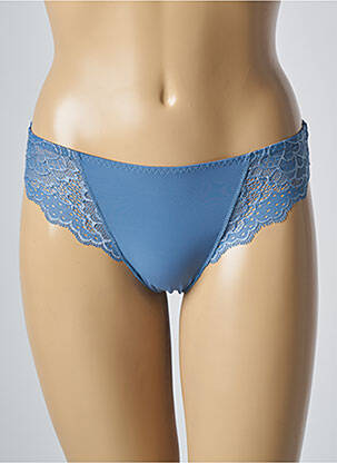 Tanga satino efektas mėlyna SIMONE PERELE moteris