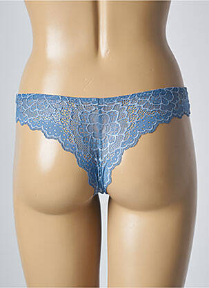 Tanga satino efektas mėlyna SIMONE PERELE moteris