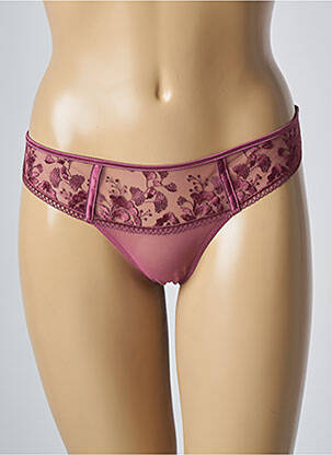 Tanga satino efektas rožinė SIMONE PERELE moteris