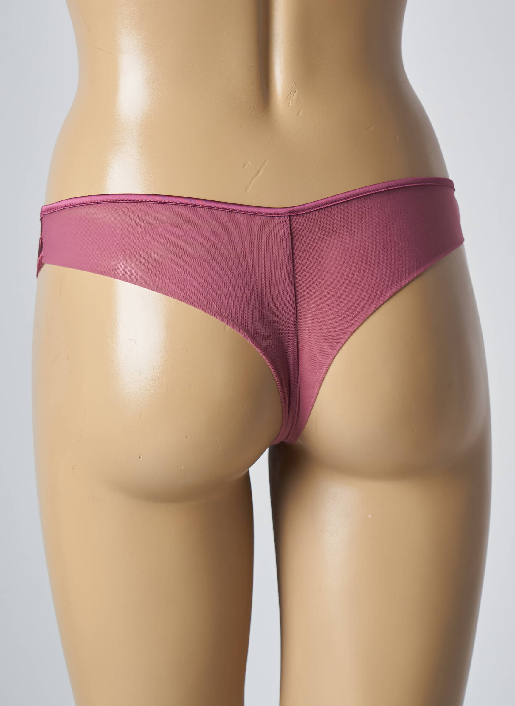 Tanga satino efektas rožinė SIMONE PERELE moteris