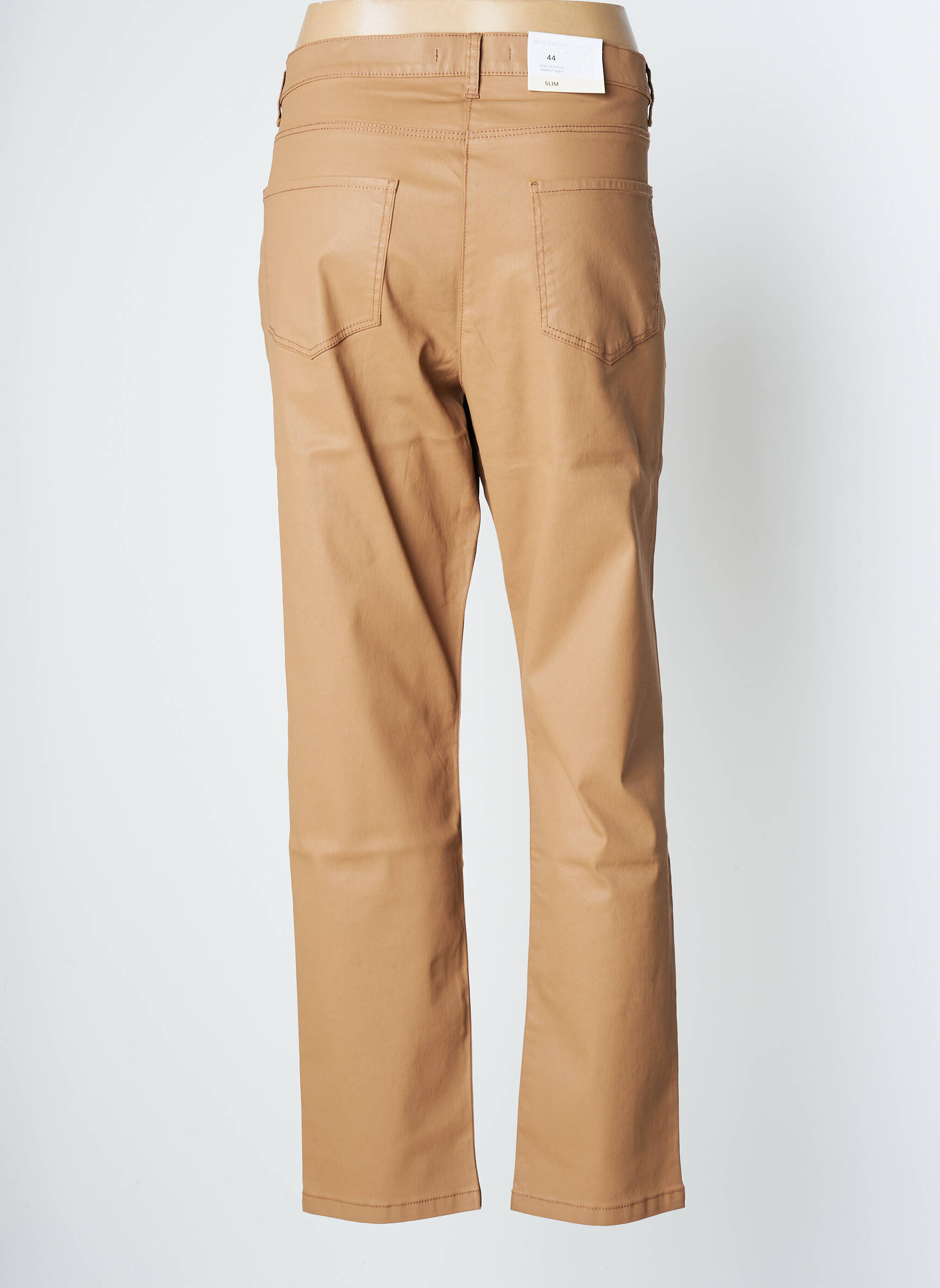 Lieknos kelnės dengtas audinys normala dydis bežinis BETTY BARCLAY moteris