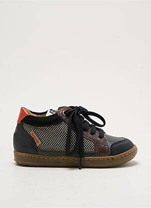 Bėgimo bateliai satino audinys apvalus mygtukas juodas SHOO POM berniukas