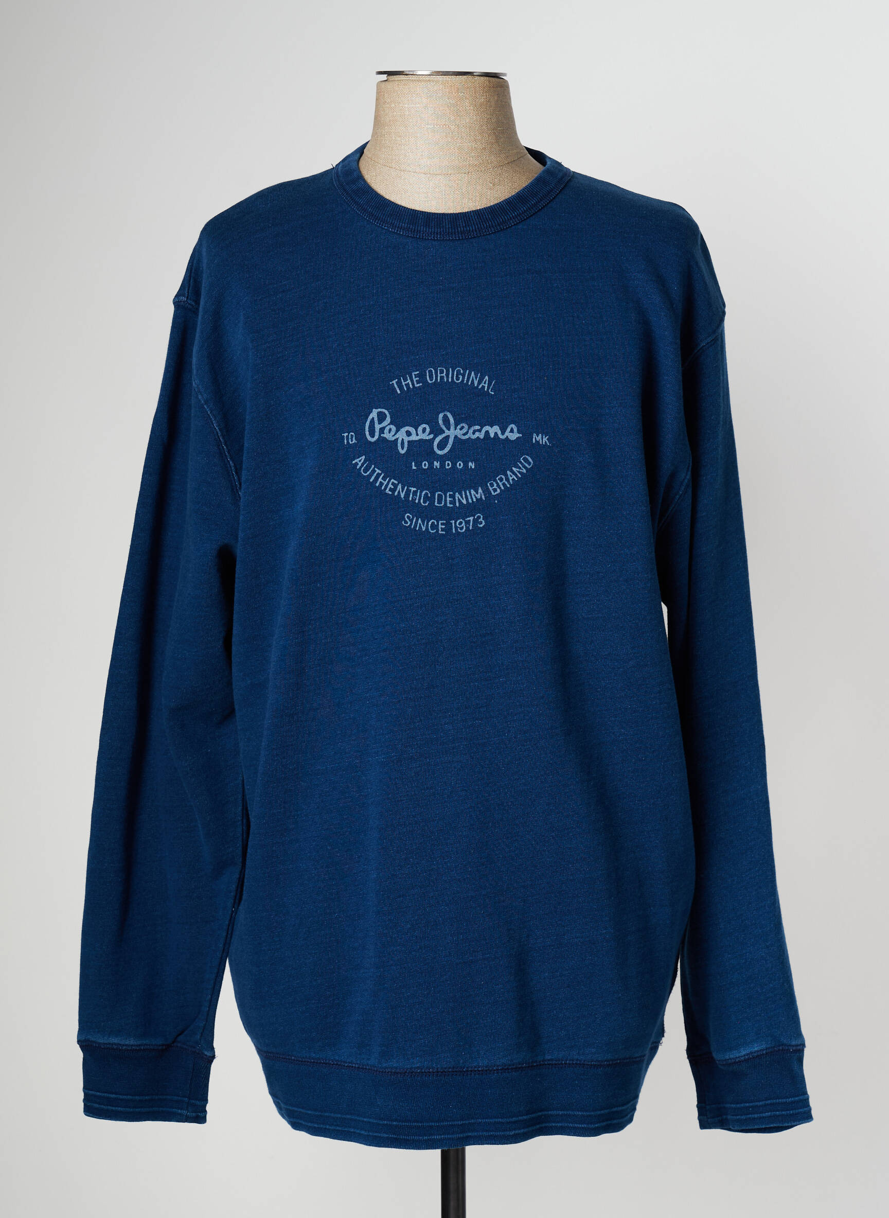 Mikroskopas jersey audinys ilgos rankovės mėlyna PEPE JEANS vyras