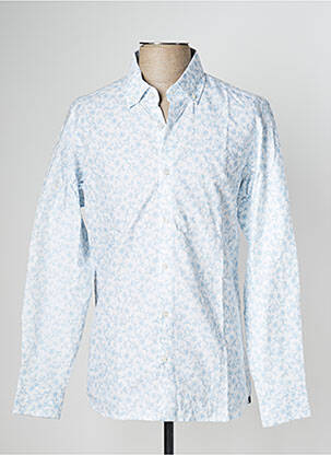 Ilgomis rankovėmis marškinys ilgos rankovės mėlyna FYORD vyras
