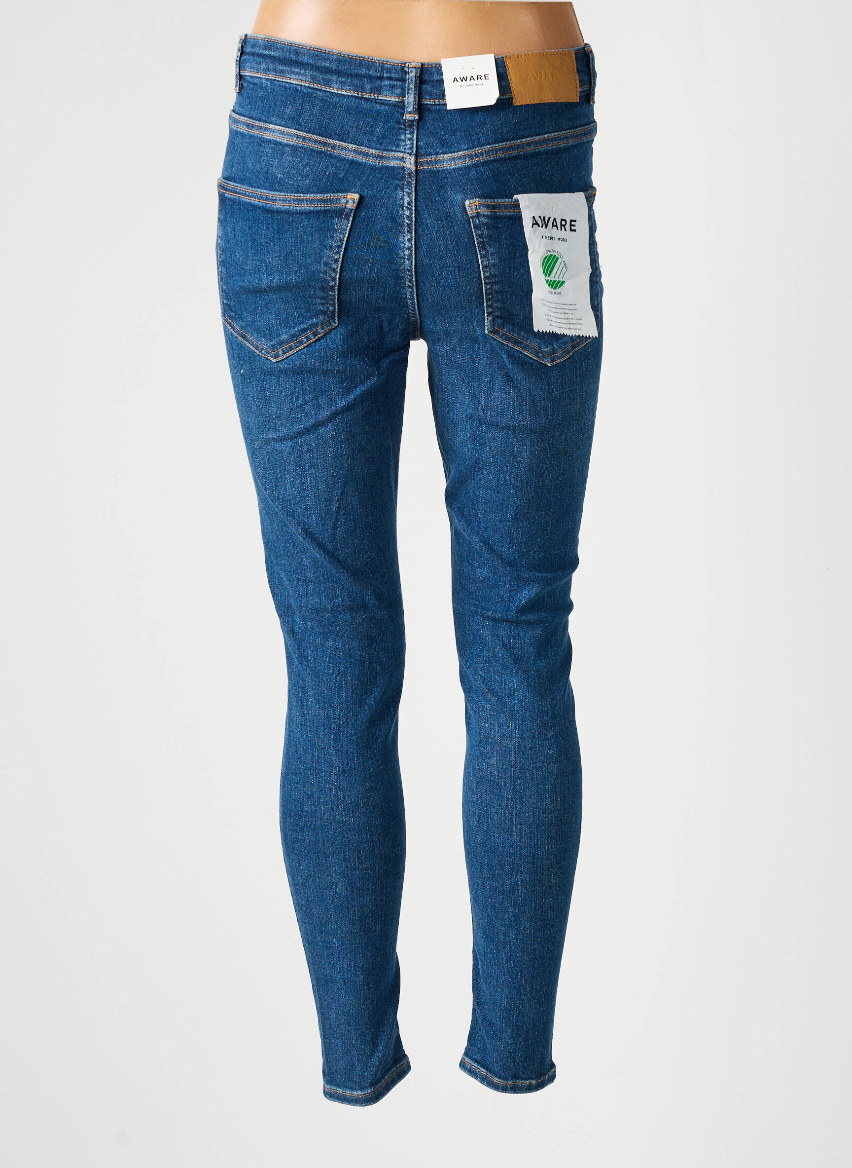 Lieknos džinsai tamprumas normala dydis mėlyna AWARE BY VERO MODA moteris