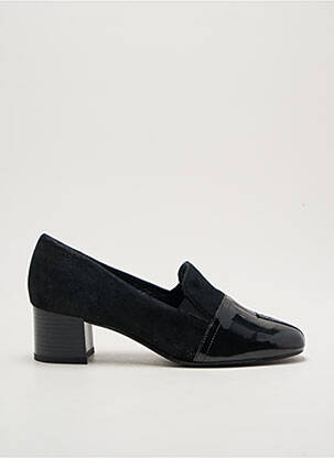 Mokasīnai nubuko audinys kulnas nuo 4 iki 6 cm juodas ARTIKA SOFT moteris