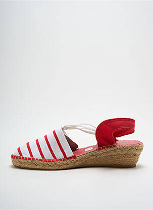 Espadrilės apvalus mygtukas kulnas nuo 4 iki 6 cm raudona COTEMER moteris