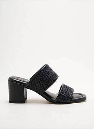 Mule/sabotai lygus audinys kulnas nuo 4 iki 6 cm juodas HOGL moteris