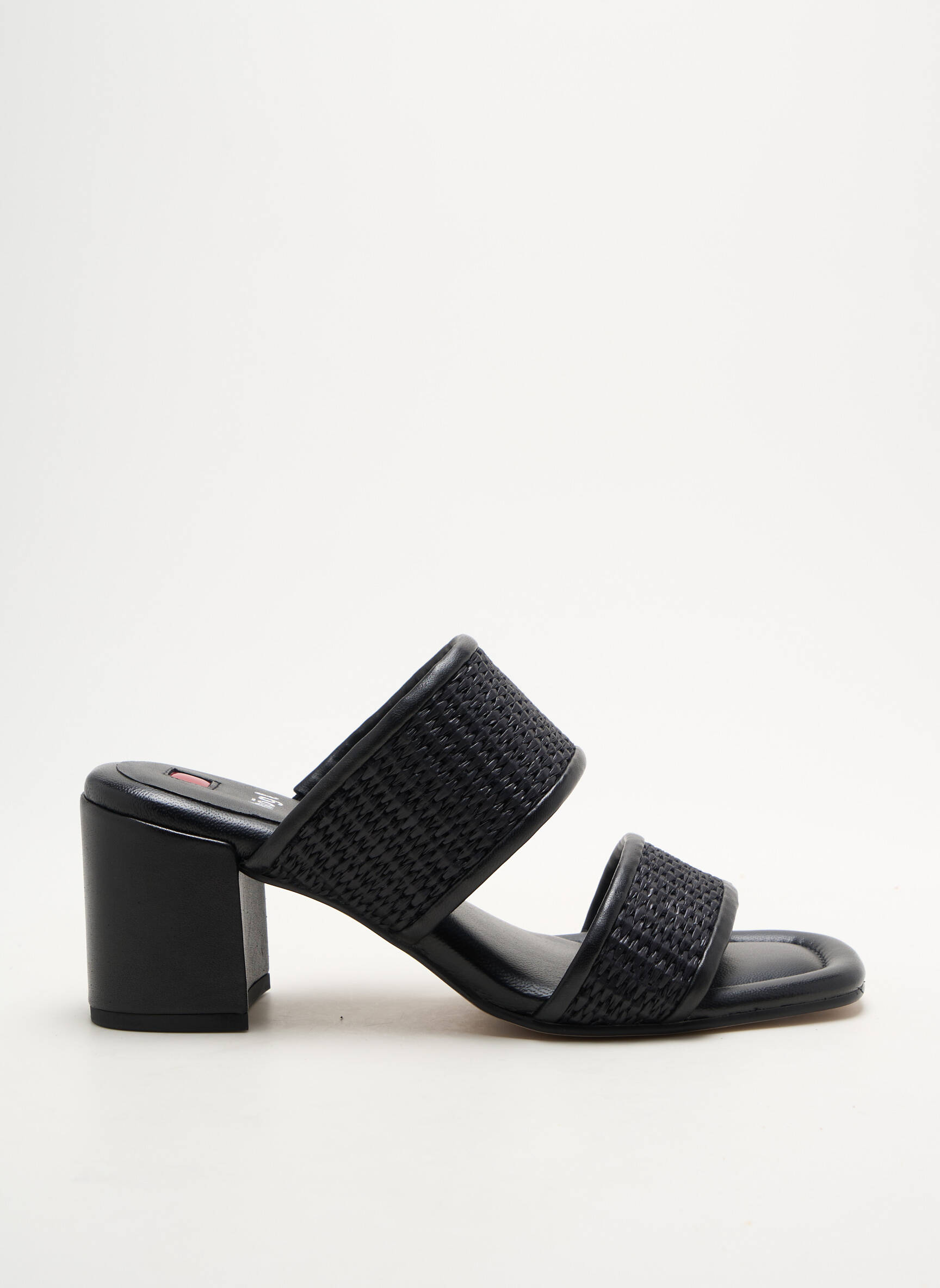 Mule/sabotai lygus audinys kulnas nuo 4 iki 6 cm juodas HOGL moteris