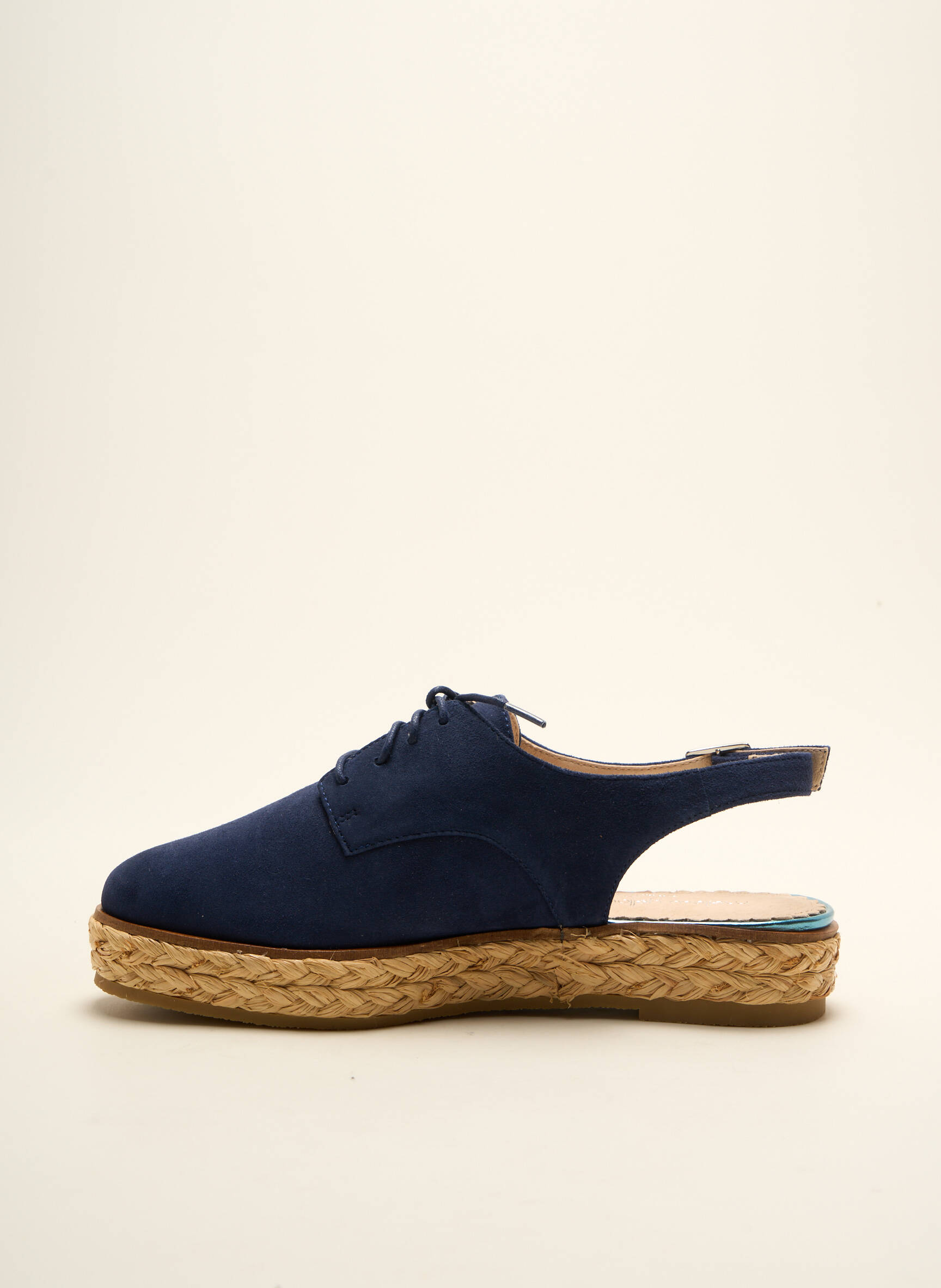 Espadrilės nubuko audinys plokščias kulnas iki 3 cm mėlyna MELLOW YELLOW moteris
