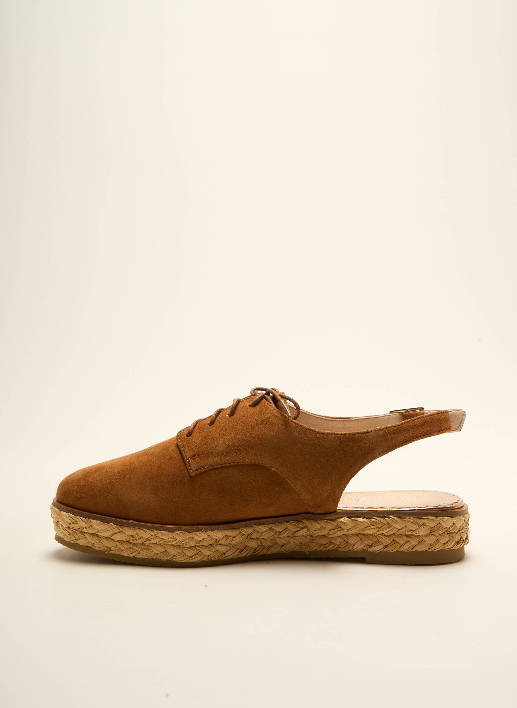Espadrilės nubuko audinys plokščias kulnas iki 3 cm rudas MELLOW YELLOW moteris