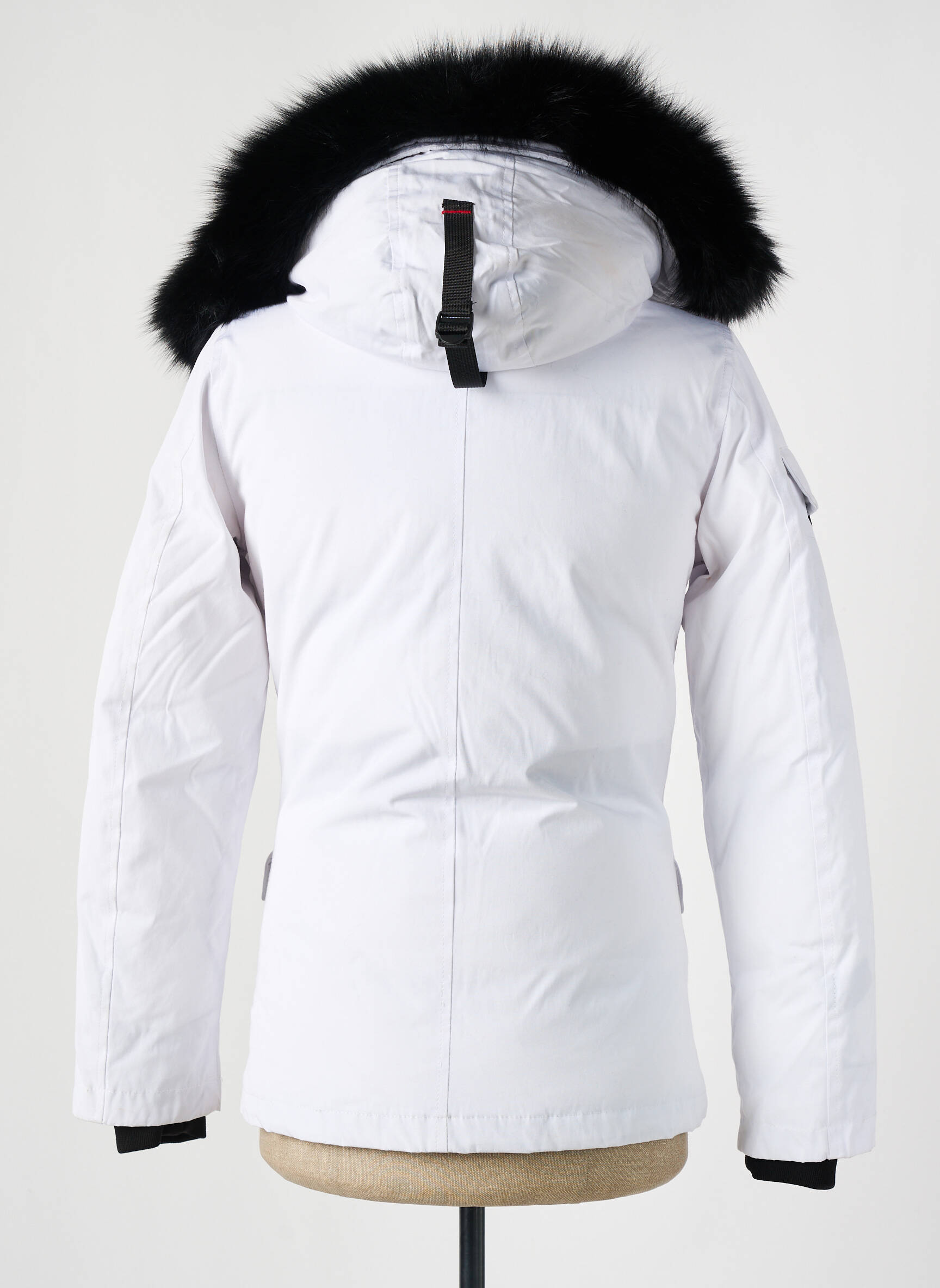 Parka ilgos rankovės su gobtuvu baltas HELVETICA moteris