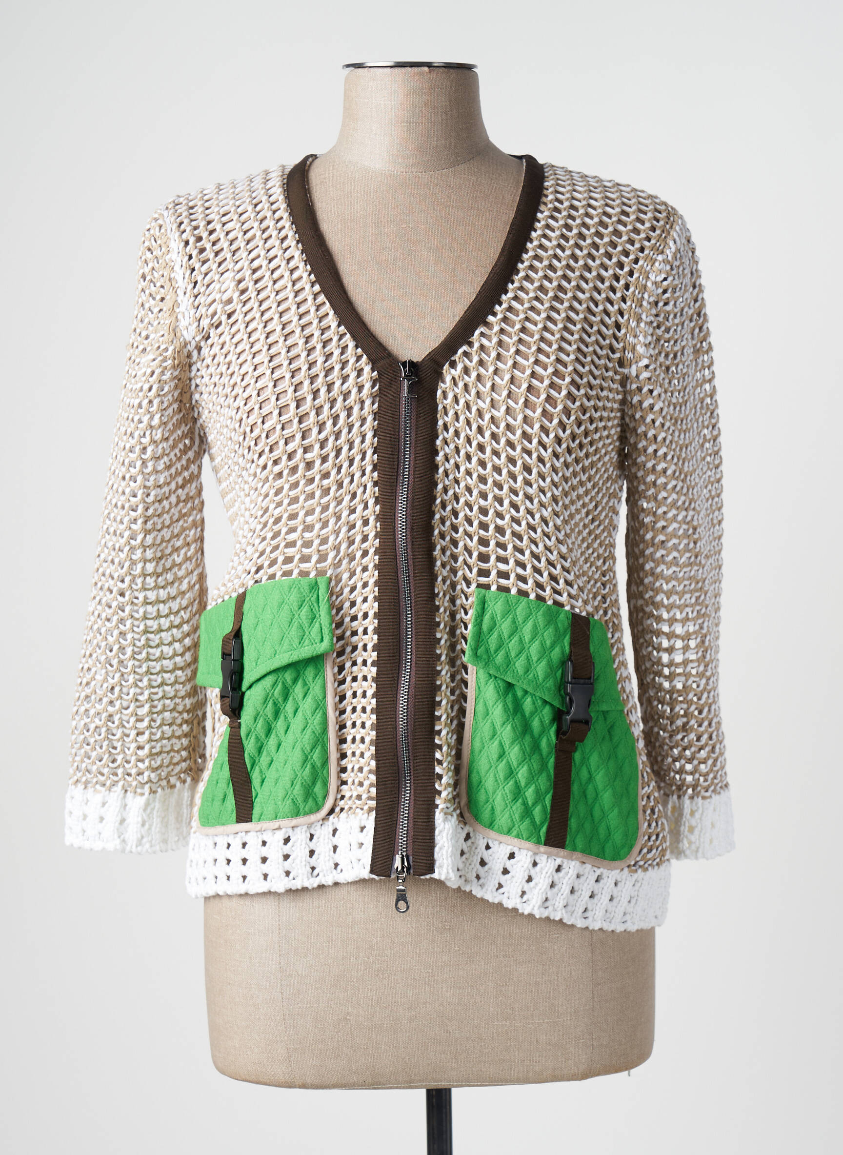 Ilgų rankovių liemenė bežinis TRICOT CHIC moteris