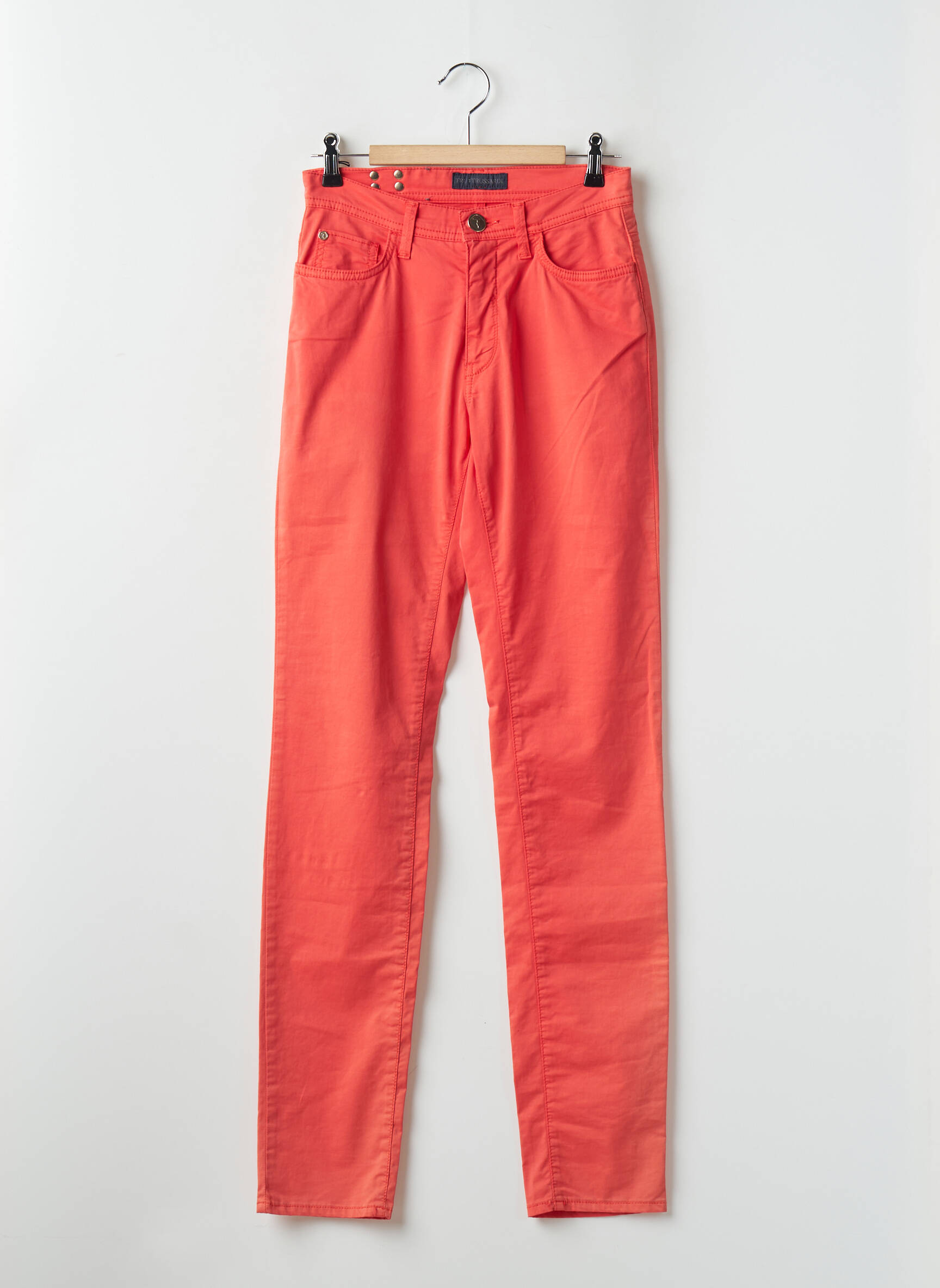 Lieknos kelnės oranžinė TRUSSARDI JEANS moteris